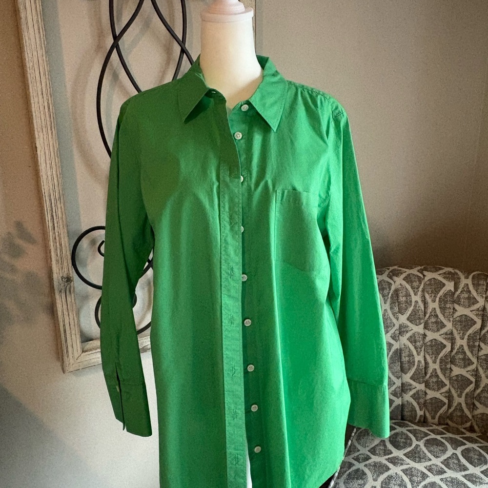 Talbots Emerald Green Blouse